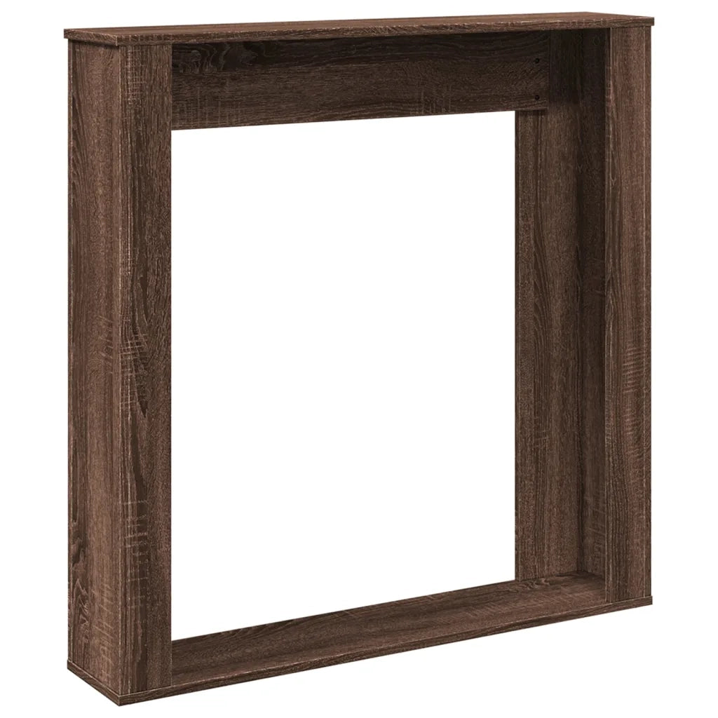 Cornice per Camino Rovere Marrone 100x20x100 cm in Truciolato CFW6230339