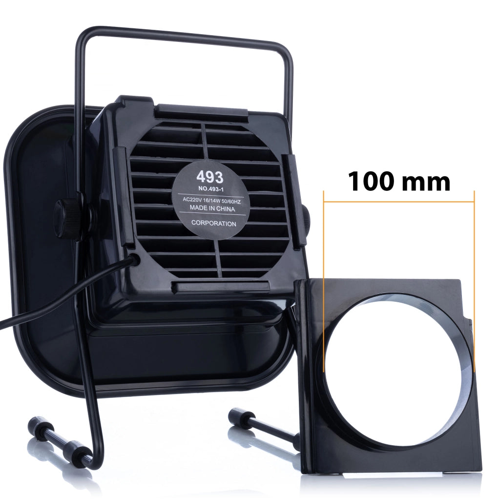 Assorbitore di Fumi 30W con Filtro e Regolazione – Antistatico, Silenzioso, Ventilazione Ø100mm