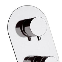 Rubinetto termostatico doccia con deviatore a tre vie e sette posizioni - serie minimal thermo