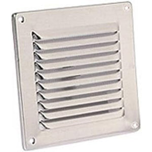 Griglia in alluminio 140x140 mm con rete vecamco 9691-804-600