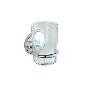 Porta bicchiere cromato serie lipari - fissaggio ad incollo o viti