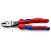 KNIPEX 74 02 200 Tronchese Laterale Acciaio al Cromo-Vanadio Forgiato Lunghezza 200 mm Manici Bicomponenti colore Rosso-Blu