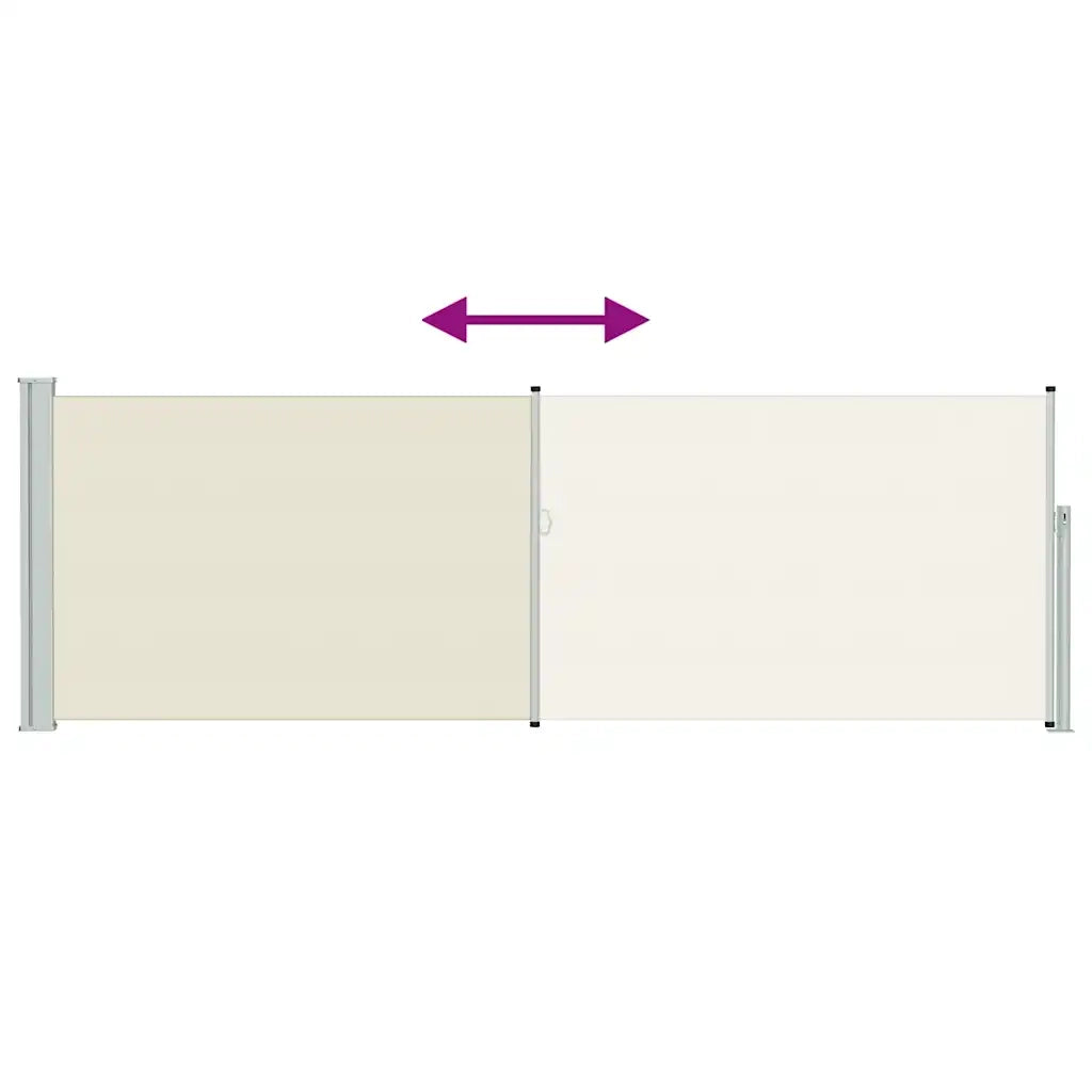 Tenda Laterale Retrattile per Patio 100x300 cm Crema cod mxl 9280