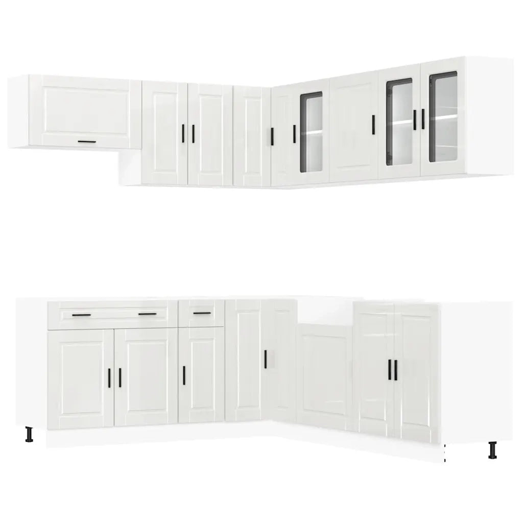 Set Mobili da Cucina 11 pz Porto Bianchi Lucido in Truciolato 3314933