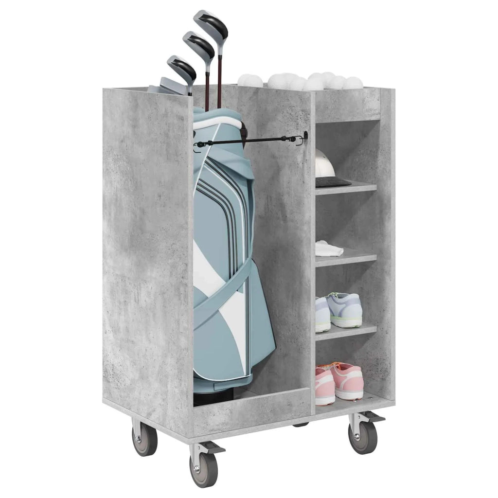 Armadio per Golf con ruota Grigio cemento 65 x 45 x 98 cm CFW1917534