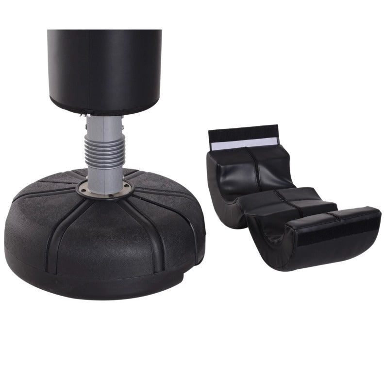 Sacco da boxe autoportante con base in plastica, 176 cm, nero