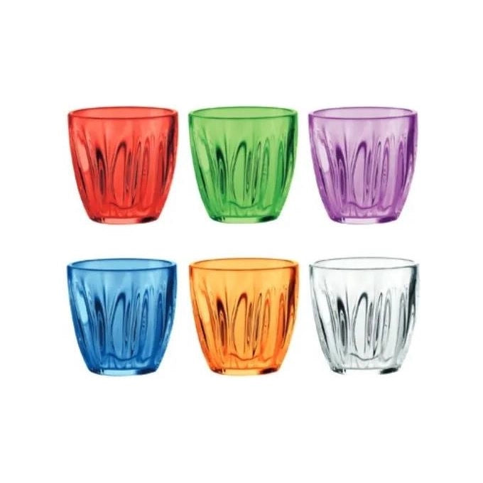 Fratelli Guzzini 20055952 bicchiere per acqua Colori assortiti 6 pz 350 ml