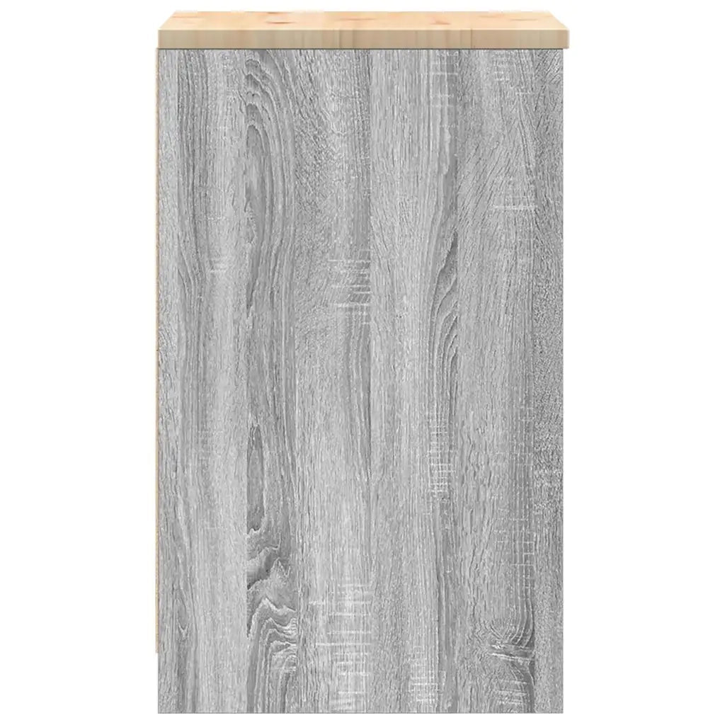Armadietto per Garage Grigio Sonoma 40x51x85 cm 860567
