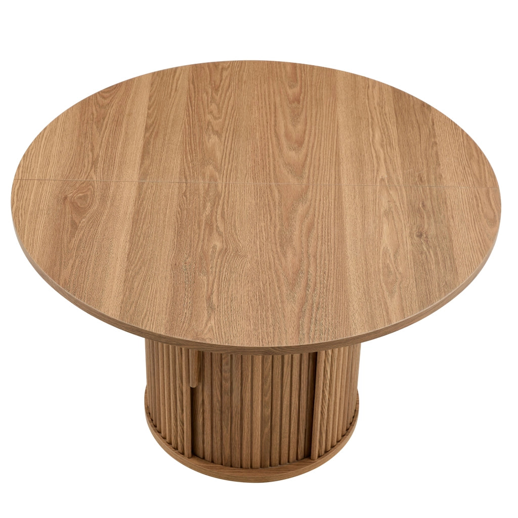 Tavolo da Pranzo Rotondo 120 cm ¨C MINIMAL ¨C Legno, Moderno, per 4-6 Persone