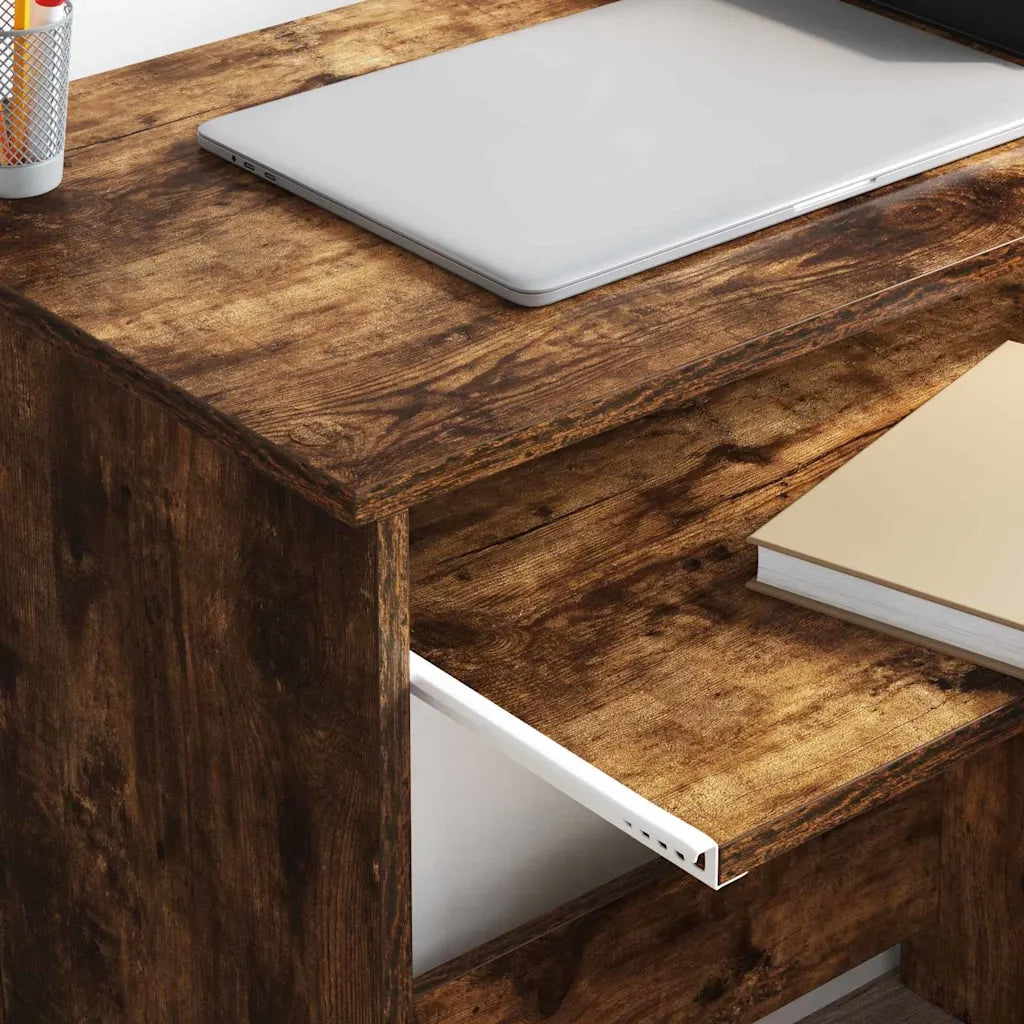 Scrivania | Tavolo da Ufficio Rovere fum¨¦ 120,5 x 44 x 88,5 cm Legno multistrato
