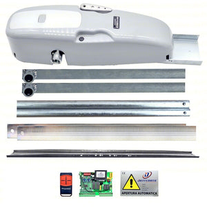 KIT ROCKET AUTOMAZIONE PORTA BASCULANTE GARAGE 1 MOTORE 230V 220V NO SALDATURE