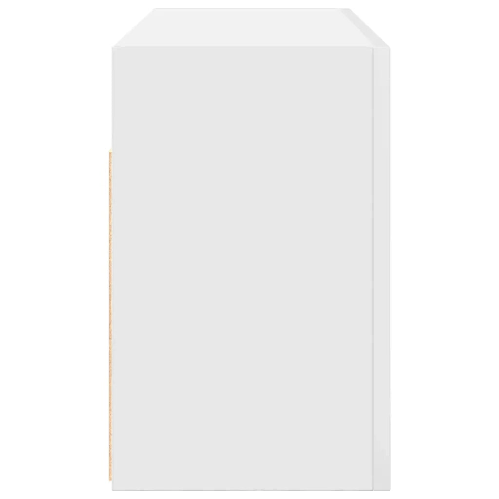 Mobile da Bagno a Parete Bianco 80x25x40 cm in Truciolato 860085