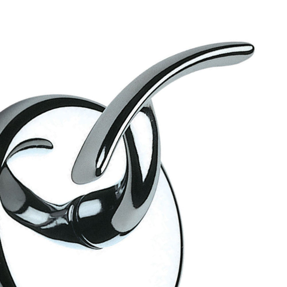 Gancio portabito cromato serie lipari - fissaggio ad incollo o viti