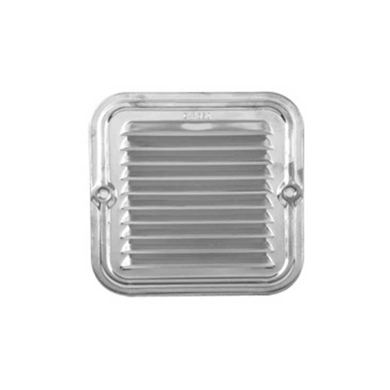 Griglia di aerazione rettangolare in alluminio con retina : Dimensione - 140x250 pass.aria cm2 102