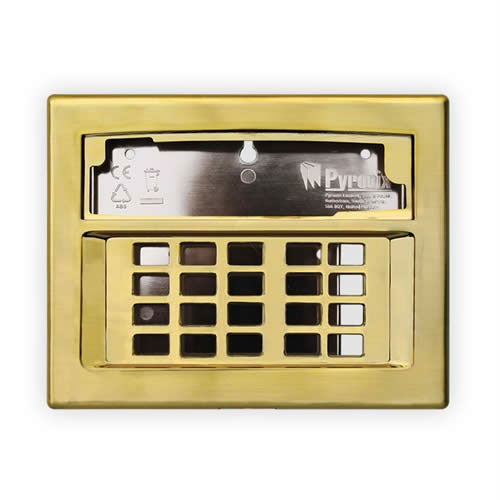 CUSTODIA DORATA PER LA PERSONALIZZAZIONE DELLA TASTIERA PYRONIX LCD-CASING/GOLD