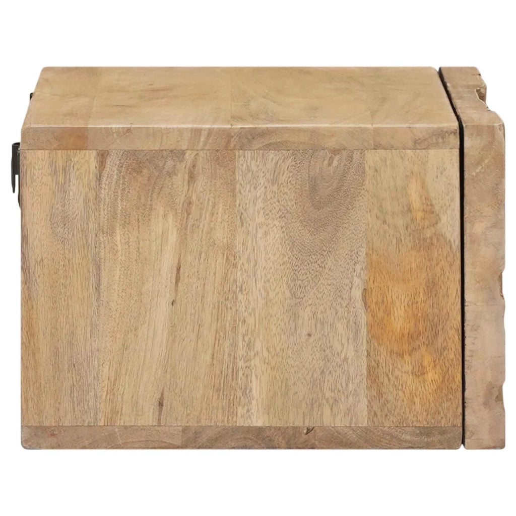 Comodino a muro fatto a mano Marrone Teak 40 x 30 x 20 cm 42020119