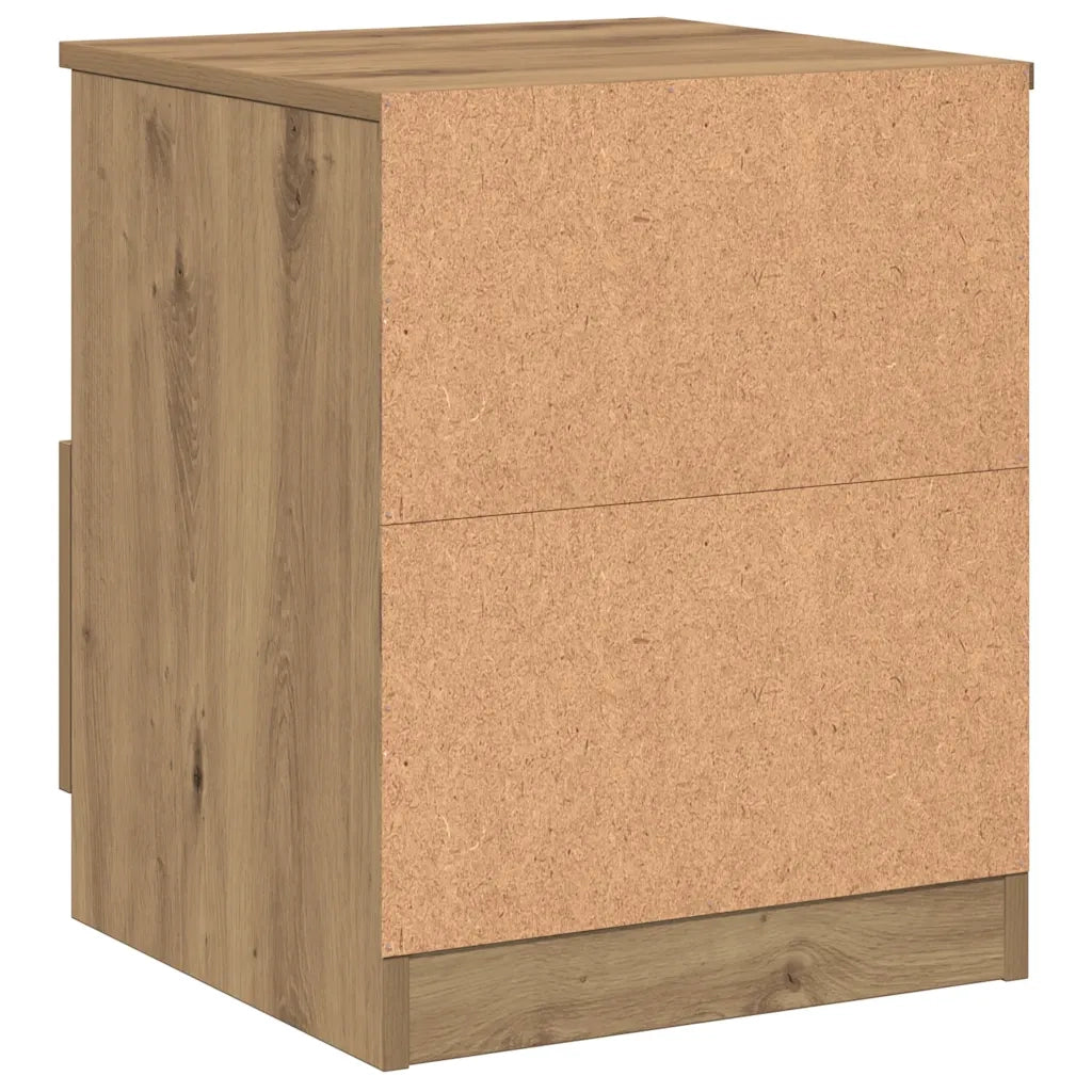 Comodino Rovere Artigianale 40x40x50 cm in Legno Multistrato 856500