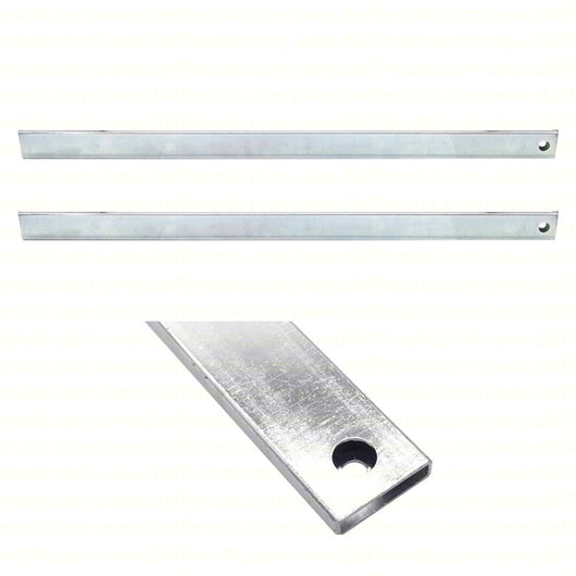 COPPIA BRACCI TELESCOPICI DRITTI PER PORTA BASCULANTE GARAGE BASIC BAZER 755761