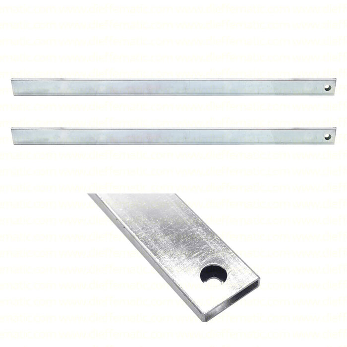 COPPIA BRACCI TELESCOPICI DRITTI PER PORTA BASCULANTE GARAGE BASIC BAZER 755761