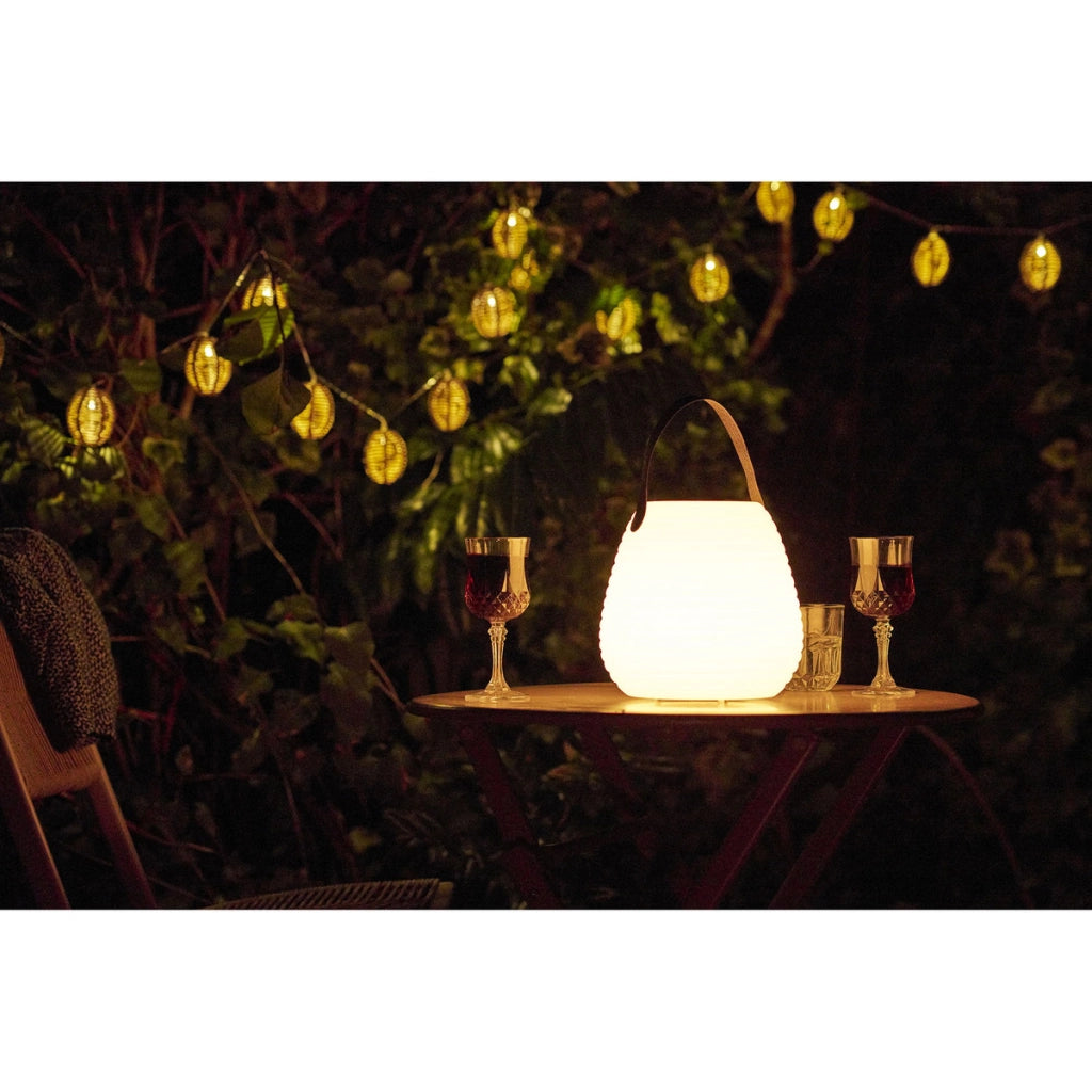 Lampada da Esterno Derry, Bianco, Plastica, 20,5x21x21 cm