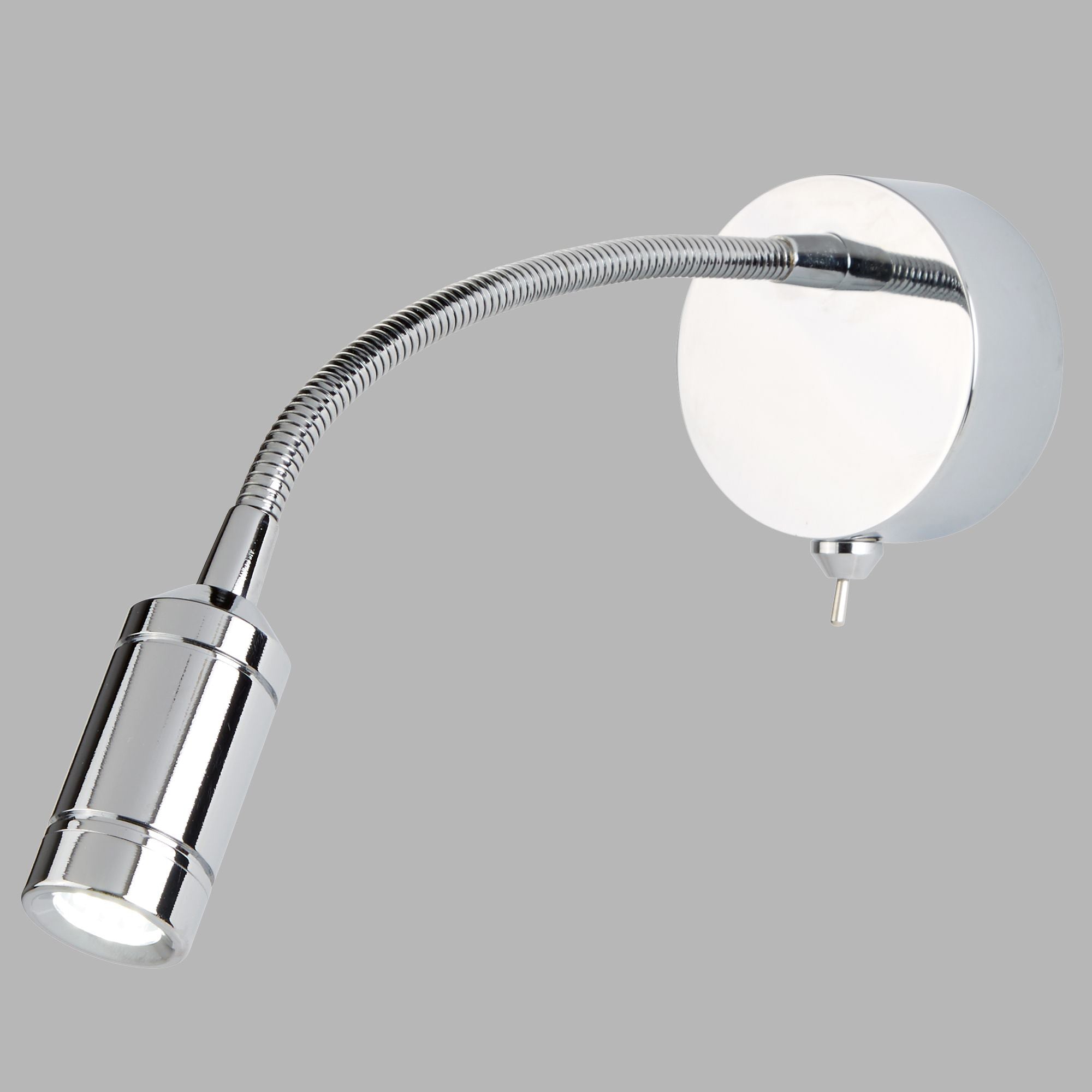 Applique Contemporanea Flexy Acciaio Cromo Led 0,75W 3000K