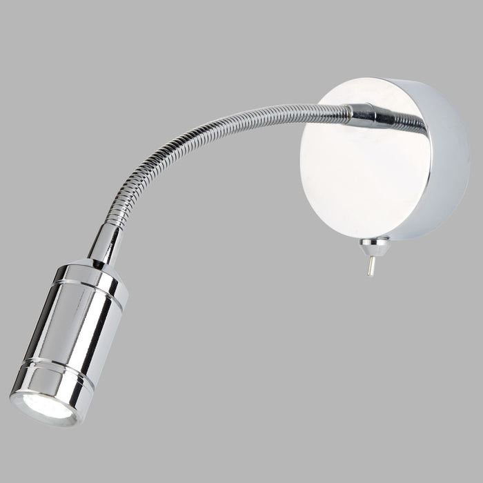 Applique Contemporanea Flexy Acciaio Cromo Led 0,75W 3000K