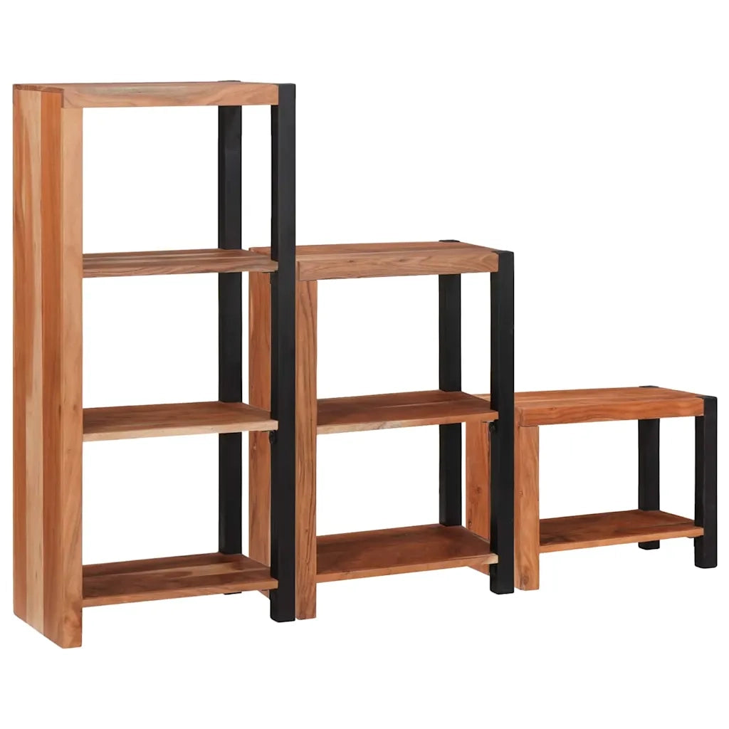 vidaXL Libreria 3 pcs Marrone 50 x 30 x 110 cm