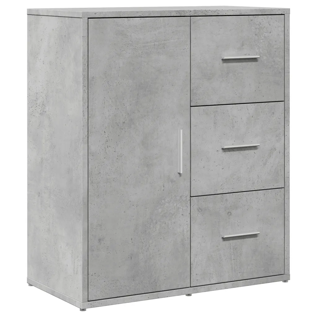Credenza | Madia | Buffet da pranzo | Armadio da pranzo Grigio Cemento 60x31x70 cm in Legno Multistrato