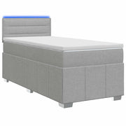 Letto box spring con materasso Grigio Chiaro 90 x 200 cm 3452579