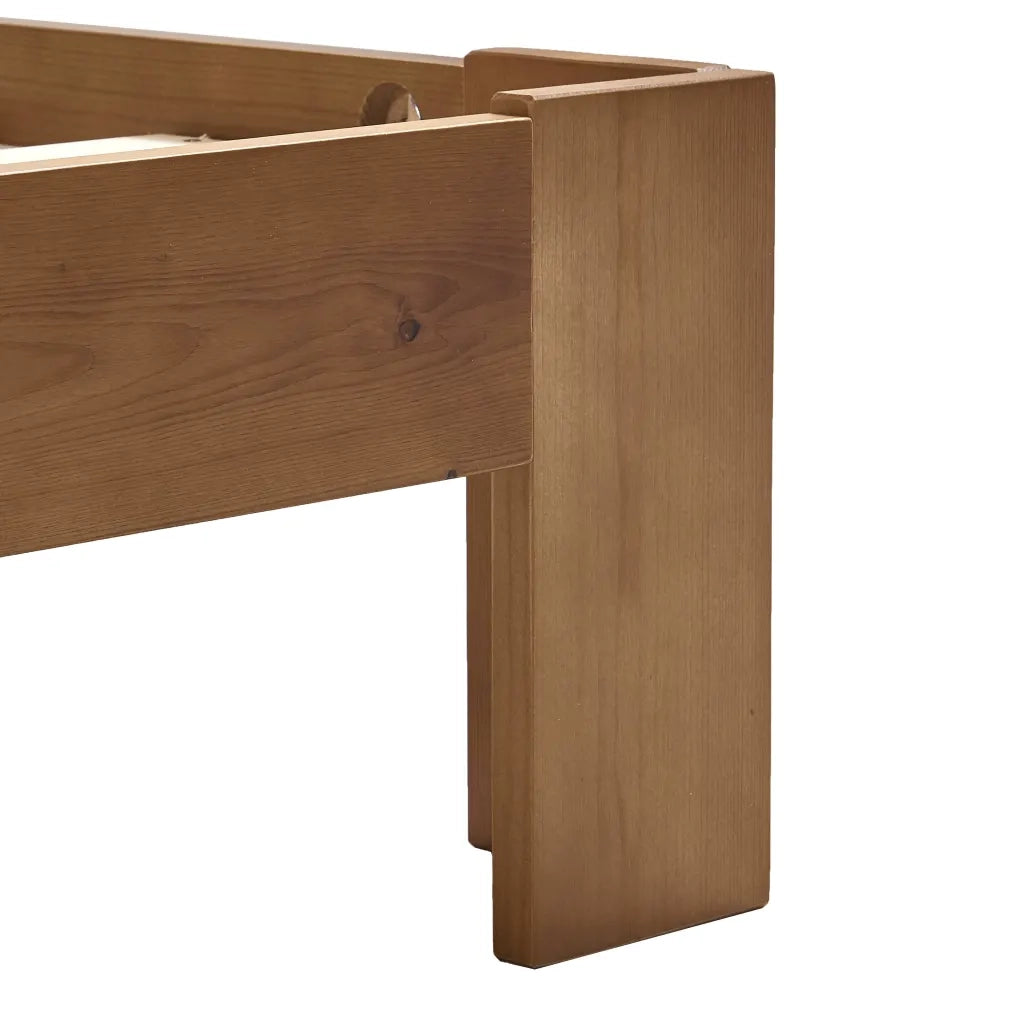 Giroletto-Struttura Letto Marrone in Legno Massello di Pino 100x200 cm