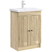 Mobiletto da Bagno | Armadio da bagno sotto il lavello Rovere Sonoma
