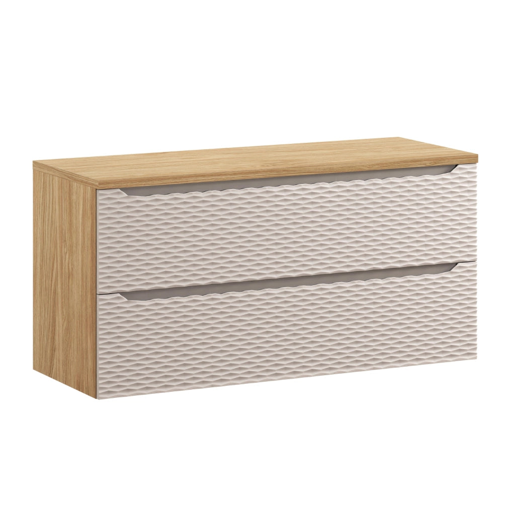 Set mobili bagno 120 cm con piano Ocean Beige 120 x 1401 x 46 cm