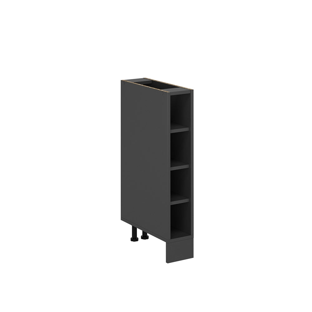 Vicco Scaffale da cucina Antracite 15 cm senza piano di lavoro