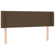 Testiera | Testata ad Orecchio Marrone Scuro 147x16x78/88 cm in Tessuto