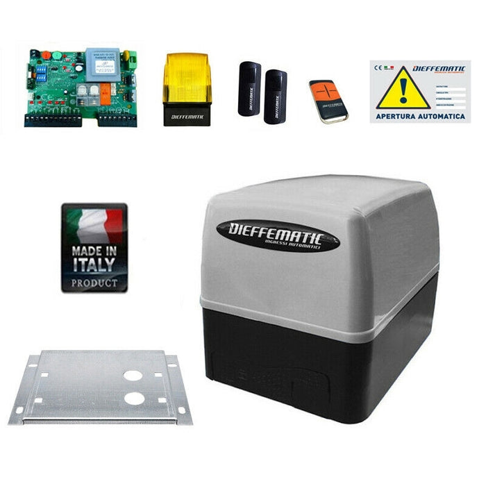 KIT CANCELLO SCORREVOLE APRICANCELLO PER GARAGE ELETTRICO 400 KG KV4