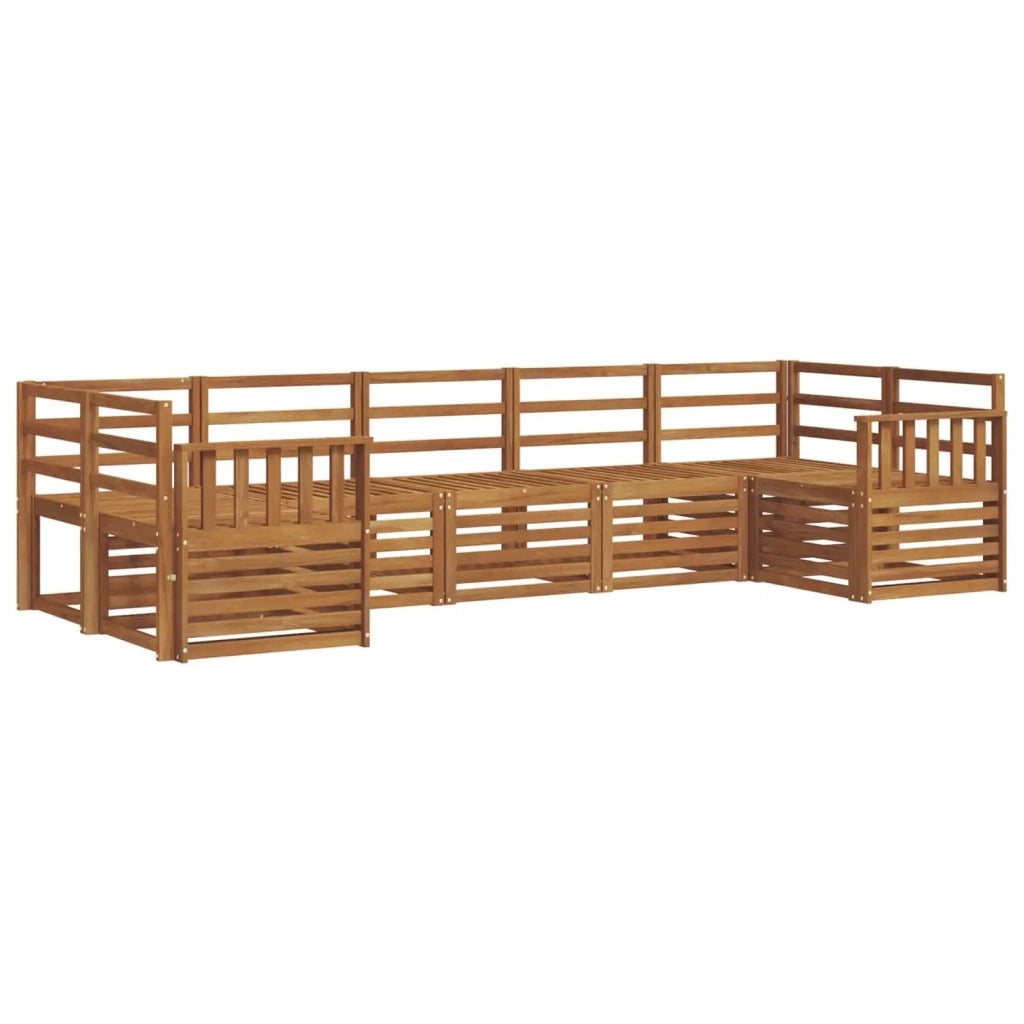 Set divani 7 pcs Naturale Legno di Acacia Massello 3375399