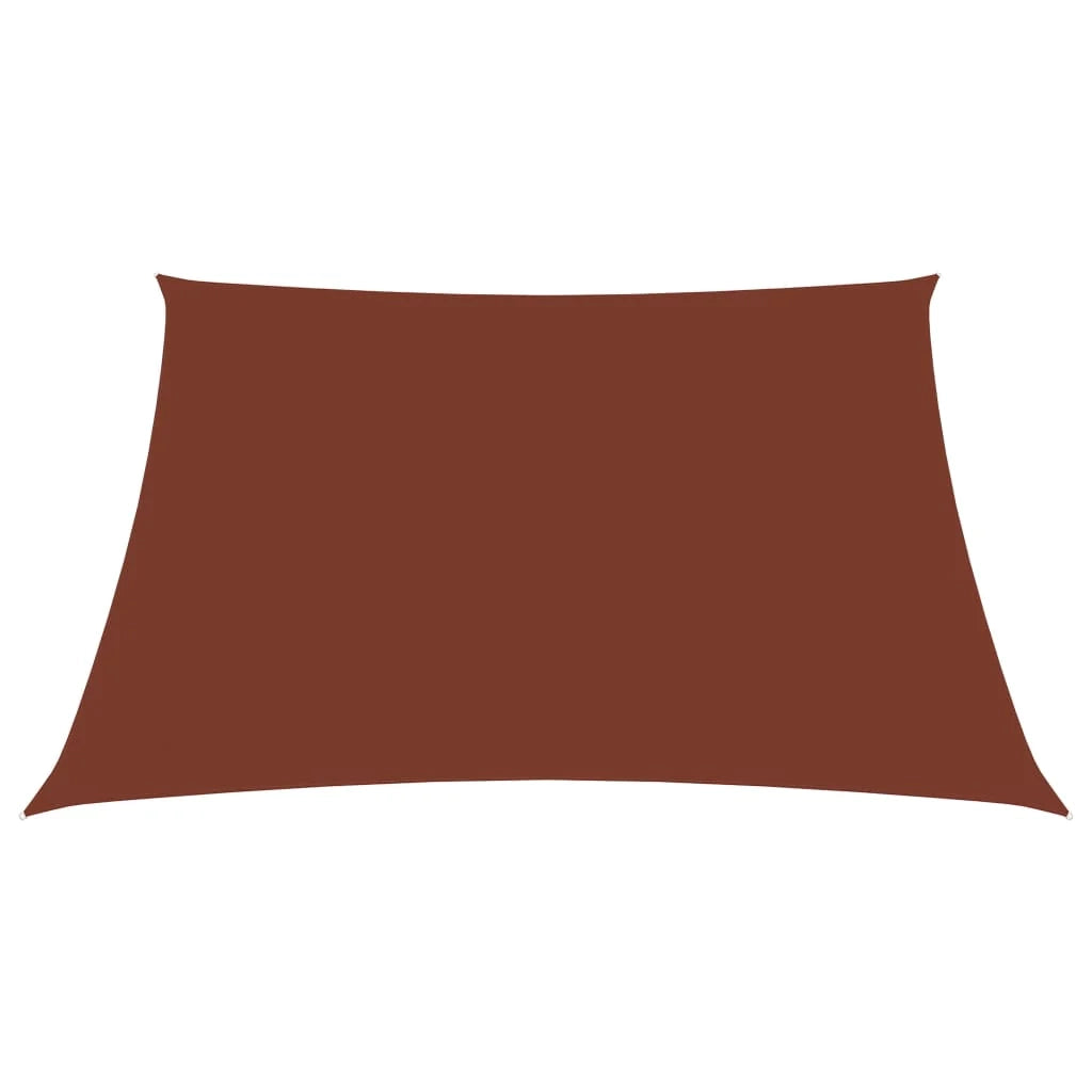 Vela ombreggiante/ombrellone quadrato 4,5 x 4,5 m in tessuto oxford color terracotta 02_0009501