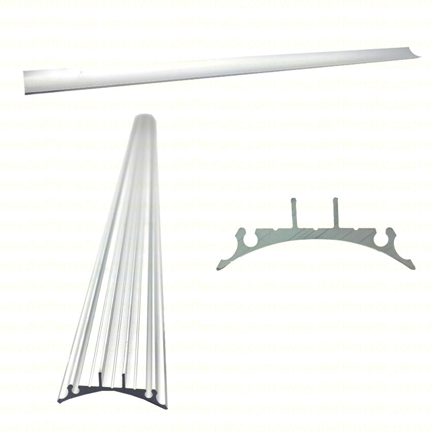 1 METRO DI PROFILO IN ALLUMINIO PER ILLUMINAZIONE STRISCIA STRISCE A LED PF008