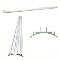 1 METRO DI PROFILO IN ALLUMINIO PER ILLUMINAZIONE STRISCIA STRISCE A LED PF008