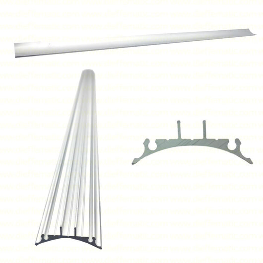 1 METRO DI PROFILO IN ALLUMINIO PER ILLUMINAZIONE STRISCIA STRISCE A LED PF008