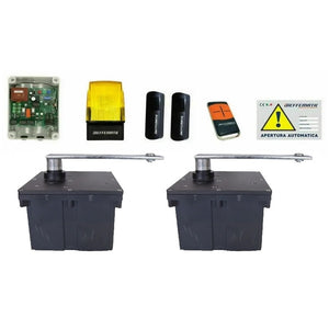 KIT COMPAS INTERRATO 180° 230 REVERSIBILE DIEFFEMATIC DUE ANTE BATTENTI MAX 2,5 M