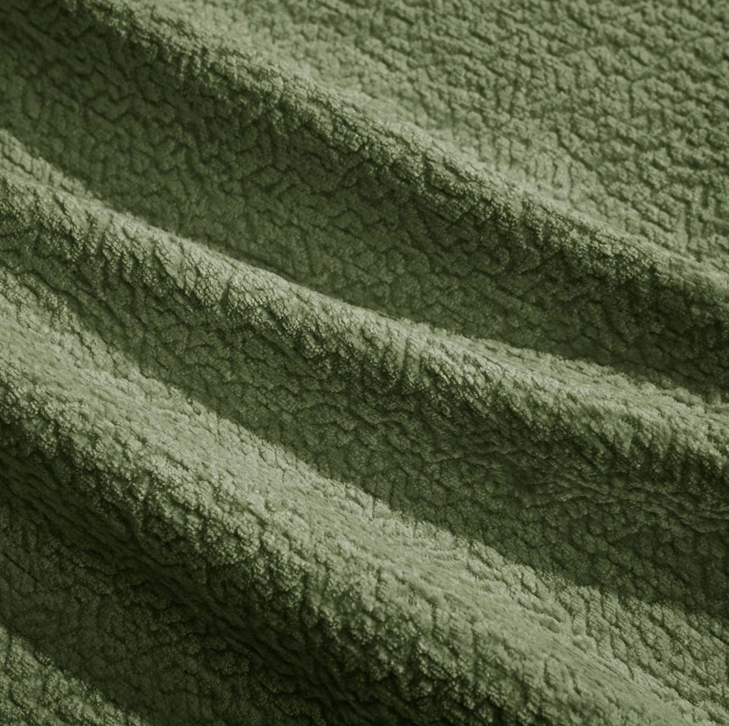 Divano modulare componibile in ciniglia; 190x149x90 cm; verde
