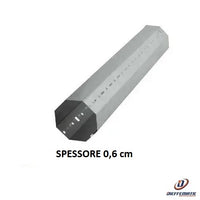 Albero Ottagonale Avvolgile Tapparella Tubo Rullo Palo Asse D. 60 Lungo 1 METRO