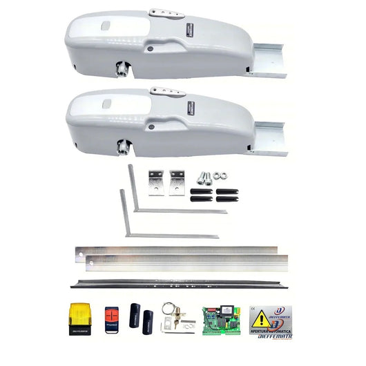 KIT ROCKET 2 MOTORI PORTA BASCULANTE A CONTRAPPESO + ACCESSORI 230V NO SALDATURE