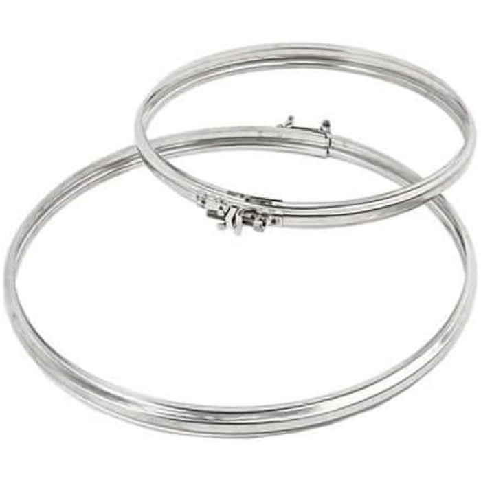 Fascetta stringitubo acciaio inox - canne fumarie - tutte le mis