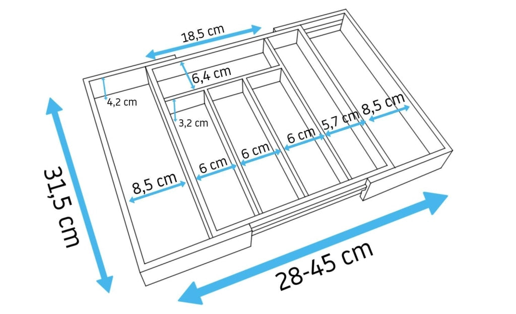 Organizer Per Cassetti Estensibile