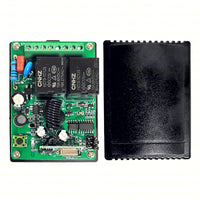 RICEVITORE UNIVERSALE 433 MHZ 2 CANALI 110 - 220 V CON ANTENNA E BOX YET402PC