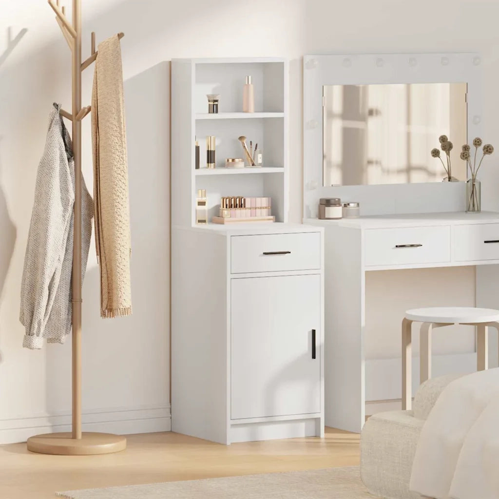 Credenza Bianco 40 x 40,5 x 135 cm Legno multistrato 865073
