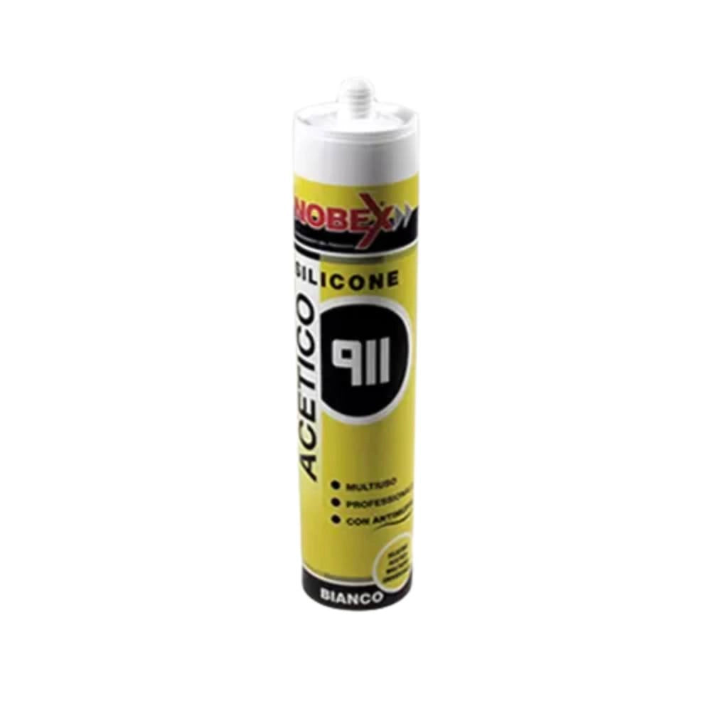 Sigillante siliconico acetico nobex antimuffa per superfici lisce *** colore trasparente, confezione 1
