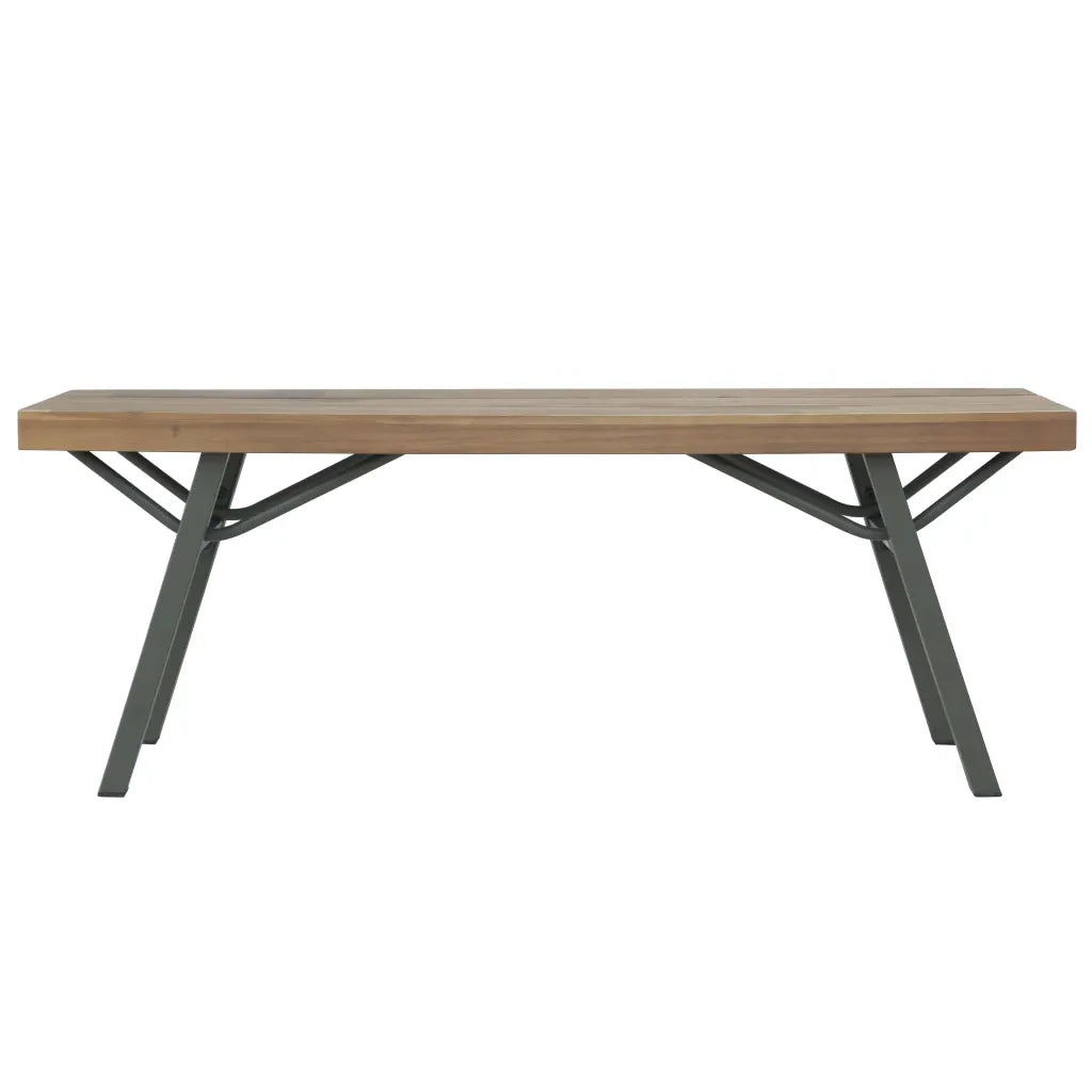 Panchina da Giardino-Panca da esterno 120 cm in Legno Massello d'Acacia